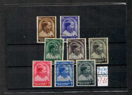 BELGIUM 1936 Anti-Tuberculosis Fund. Set of 8. - 22580 - FU