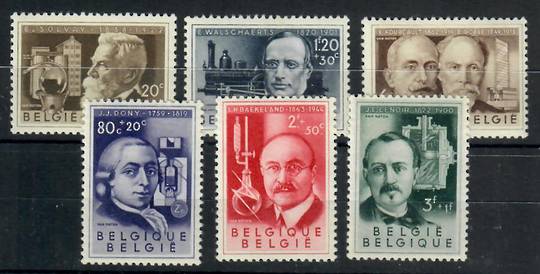 BELGIUM 1955 Cultural Fund. Scientists. Set of 6. - 22582 - UHM