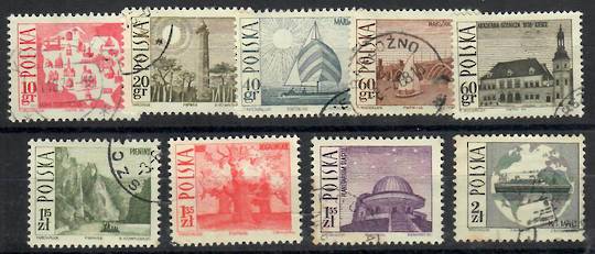 POLAND 1966 Tourism. Set of 9. Simplified. - 22706 - FU