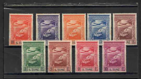 ST THOMAS et PRINCIPE 1938 Air Definitives. Set of 9. Top value MNG. - 22727 - Mint