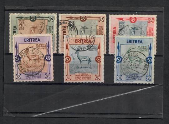 ERITREA 1934 Second International Colonial Exhibition. Postage values. Set of 6. - 22753 - FU