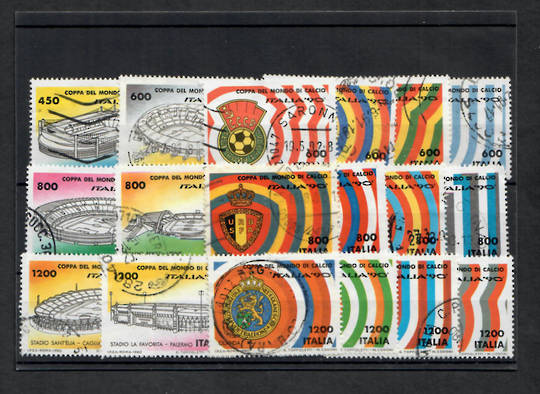 ITALY 1990 World Cup Championships. 18 of the 36 values. Full scan available on request. - 22762 - FU