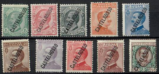 CASTELROSSO 1924 Definitives. Set of 10. - 22766 - Mint