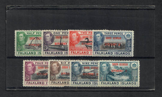 SOUTH GEORGIA 1944 Geo 6th Definitives. Set of 8. - 22777 - Mint