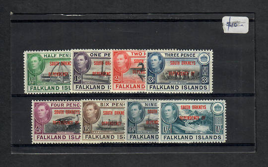 SOUTH ORKNEYS 1944 Geo 6th Definitives. Set of 8. - 22778 - Mint