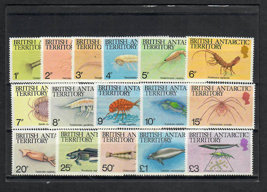 BRITISH ANTARCTIC TERRITORY 1984 Definitives. Set of 16. Marine Life. - 22796 - UHM