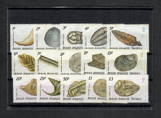 BRITISH ANTARCTIC TERRITORY 1990 Definitives. Set of 15. Fossils. - 22797 - UHM