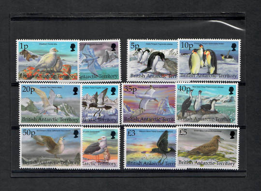 BRITISH ANTARCTIC TERRITORY 1998 Definitives. Set of 12. Birds. - 22803 - UHM