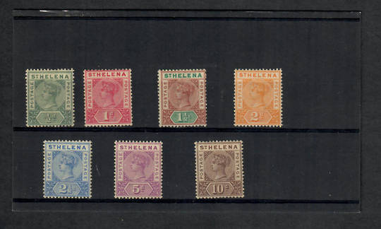 ST HELENA 1890 Victoria 1st Definitives. Set of 7. All mint unhinged except the 1½d. - 22813 - LHM