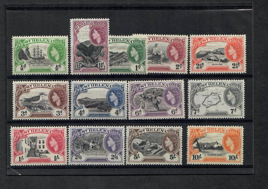 ST HELENA 1953 Elizabeth 2nd Definitives. Set of 13.