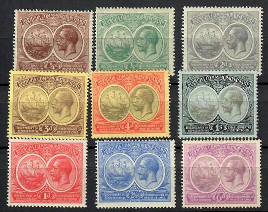 BERMUDA 1920 Tercentenary of Representitive Institutions. First series. Set of 9. - 23030 - LHM