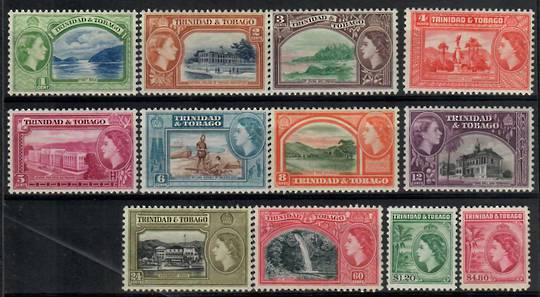 TRINIDAD & TOBAGO 1953 Elizabeth 2nd Definitives. Set of 12. - 23037 - LHM