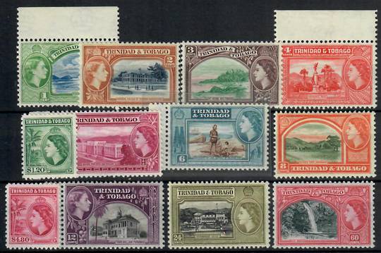 TRINIDAD & TOBAGO 1953 Elizabeth 2nd Definitives. Set of 12. - 23038 - UHM