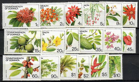 DOMINICA 1981 Plant Life. Set of 18. No Imprint Date. - 23086 - UHM