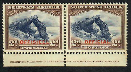 SOUTH WEST AFRICA 1931 Official. Set of 4 in joined pairs. - 23143 - Mint