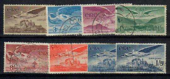 IRELAND 1948 Air Definitives. Set of 7 plus the very rare 1/3 Ultramarine shade. - 23211 - FU