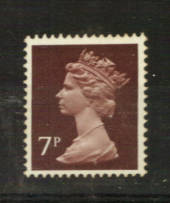 GREAT BRITAIN 1975 Elizabeth 2nd Machin Definitive 7p Purple-Brown on uncoated paper. Unlisted. - 23222 - UHM