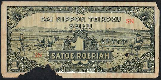 PHILIPPINES Satoe Roepiah. Japanese Occupation Currency. Poor condition. - 23476 -