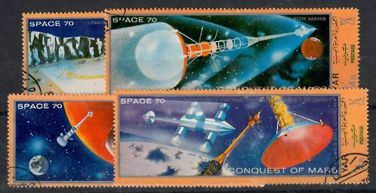 YEMEN ARAB REPUBLIC 1970 Conquest of Mars. Set of 4. - 23487 - CTO