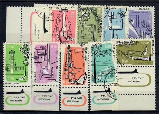 ISRAEL 1960 Air. Set of 9 with tabs. - 23501 - VFU