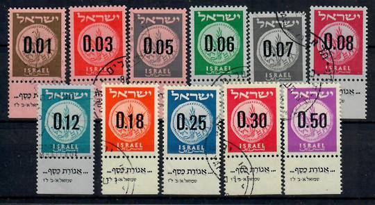 ISRAEL 1960 New Currency. Set of 11 with tabs. - 23502 - FU