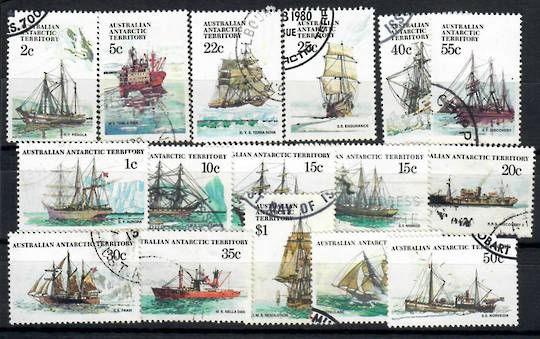 AUSTRALIAN ANTARCTIC TERRITORY 1979 Ships Definitives. Set of 16. - 23530 - VFU