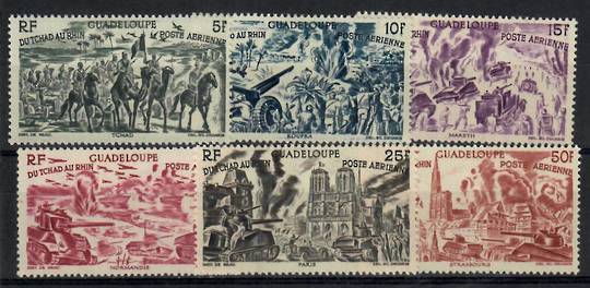 GUADELOUPE 1946 From Chad to the Rhine. Set of 6. - 23715 - LHM