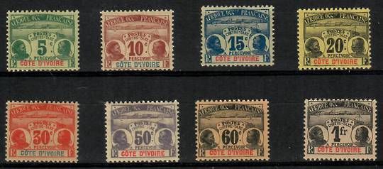 IVORY COAST 1906 Postage Due. Set of 8. - 23720 - Mint