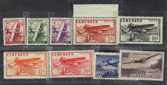 CAMEROUN 1943 Vichy Air. Set of 9. - 23723 - UHM