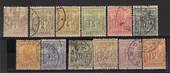 LUXEMBOURG 1882 Definitives. Simplified set of 12. Mostly Perf 12½. - 23728 - FU