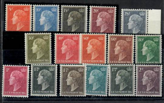 LUXEMBOURG 1948 Definitives. Set of 23. - 23738 - UHM