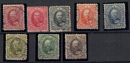 LUXEMBOURG 1891 Set to the 50c in Perf 11. - 23740 - Used