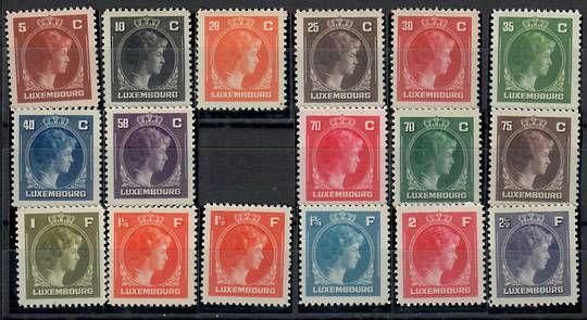 LUXEMBOURG 1944 Definitives. Set of 23. - 23744 - Mint