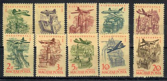 HUNGARY 1958 Airs. Set of 10. - 23772 - UHM