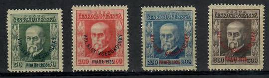 CZECHOSLOVAKIA 1926 All-Sokal Display Prague. Set of 4. - 23790 - UHM