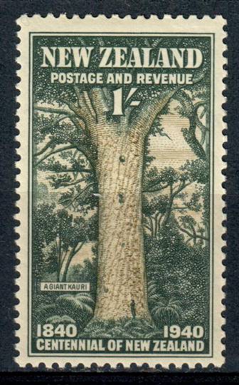 NEW ZEALAND 1940 Centennial 1/- Kauri Tree. - 238 - UHM