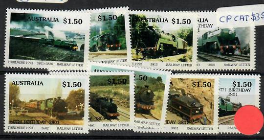 AUSTRALIA 1993 Thirlmere Cinderellas. "Set" of 9. - 23803 - UHM