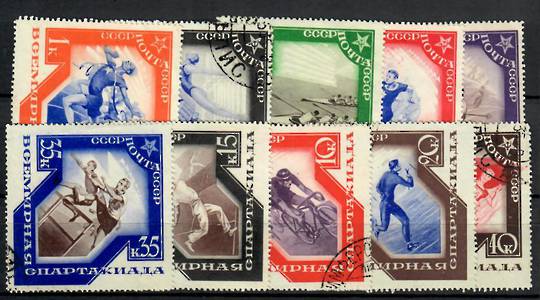 RUSSIA 1935 Spartacist Games. Set of 10. - 23840 - FU