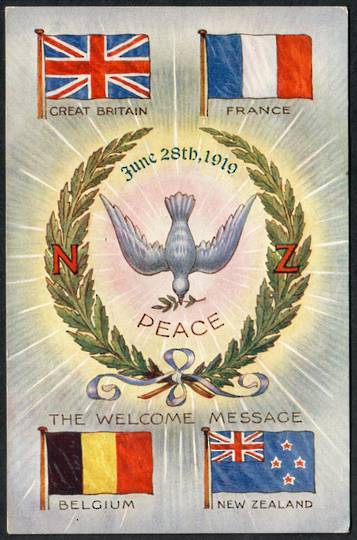 VICTORY 1918 Coloured Postcard. designed by a returned soldier. - 240161 - Postcard