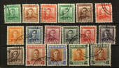 NEW ZEALAND 1938 Geo 6th Definitives. Set of 17. - 24042 - VFU