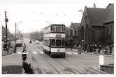 Real Photograph by tramspotter of Sheffield Corporation Tramways Car 100. - 242265 - Photograph