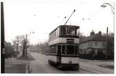 Real Photograph by tramspotter of Sheffield Corporation Tramways Car 121. - 242270 - Photograph