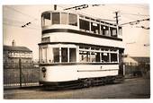 Real Photograph by tramspotter of Rotherham Corporation Tramways Car 14. - 242275 - Photograph