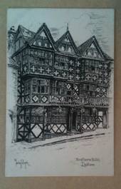 Postcard of Feathers Hotel Ludlow by Stanley Chaplin. A fine early unused pen and ink postcard in perfrct condition. - 242579 -