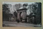 Postcard of Haigh Park Gates Wigan. One bad corner. - 242584 - Postcard