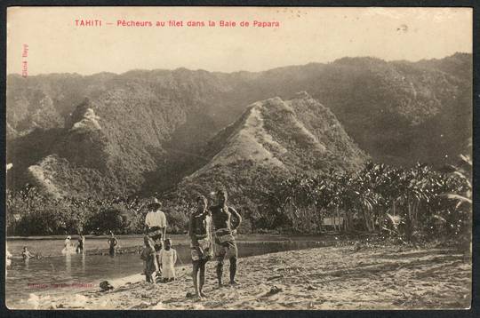Postcard. Tahiti Pecheurs au Filetdans la Baiede Papara. Perfect condition. - 243833 - Postcard