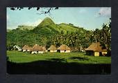 FIJI Coloured Postcard of Fijian Village. - 243850 - Postcard