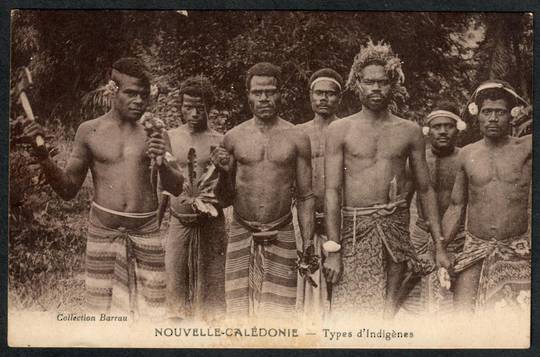 NEW CALEDONIA Postcard. Types d'Indigenes. - 243881 - Postcard