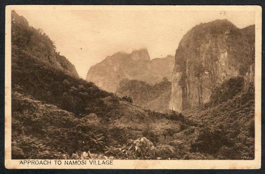 Sepia Postcard of the approach to Namosi Village. - 243911 - Postcard
