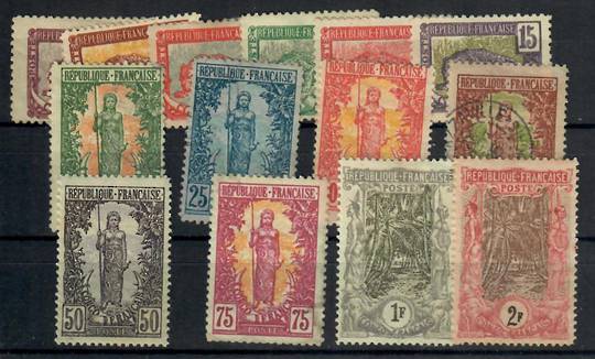 CONGO 1900 Definitives. Set of 14 to the 2fr. The 40c is VFU. - 24503 - Mixed